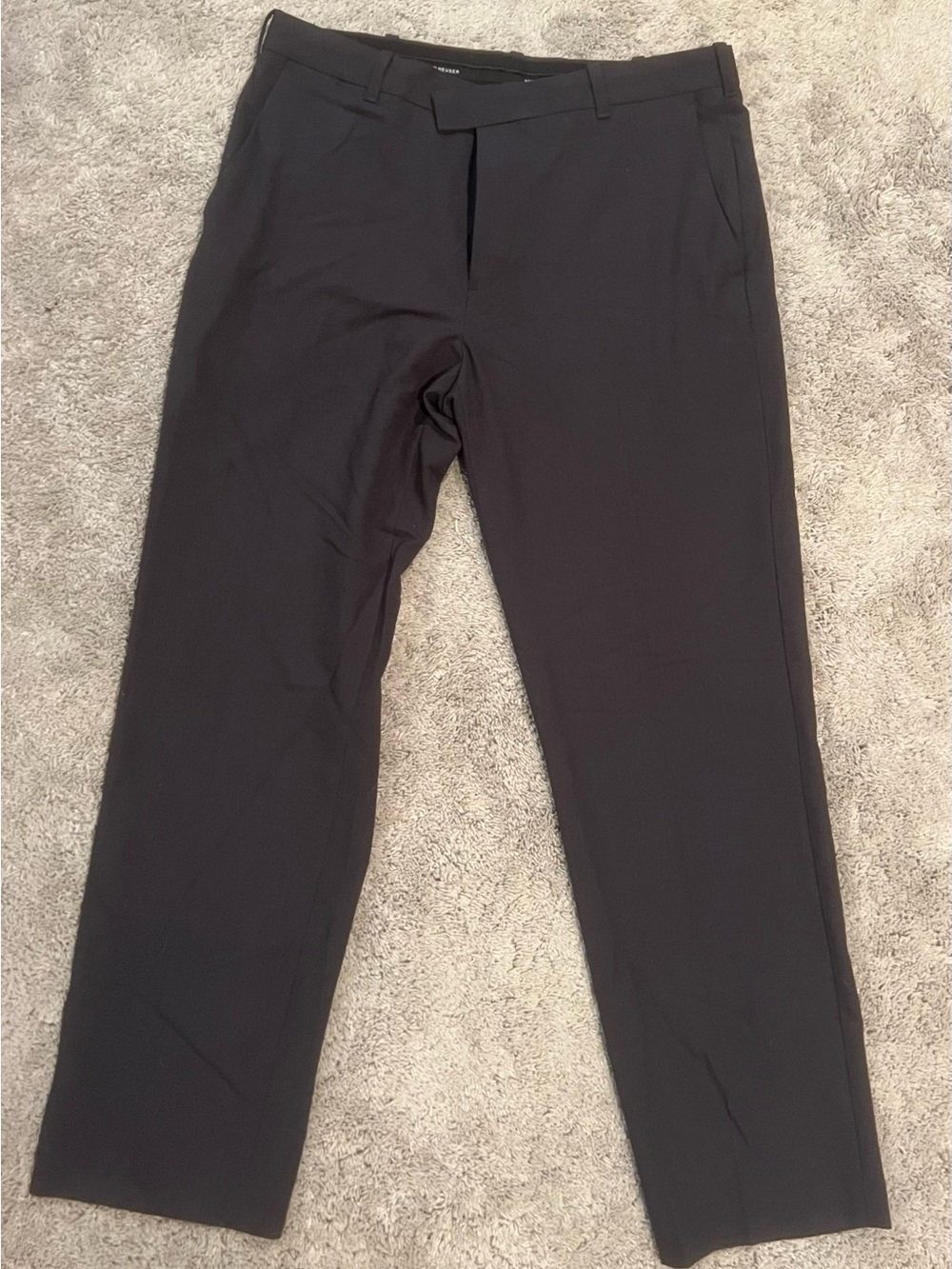 Van Heusen Black Men's Dress Pants - Classic Straight Fit